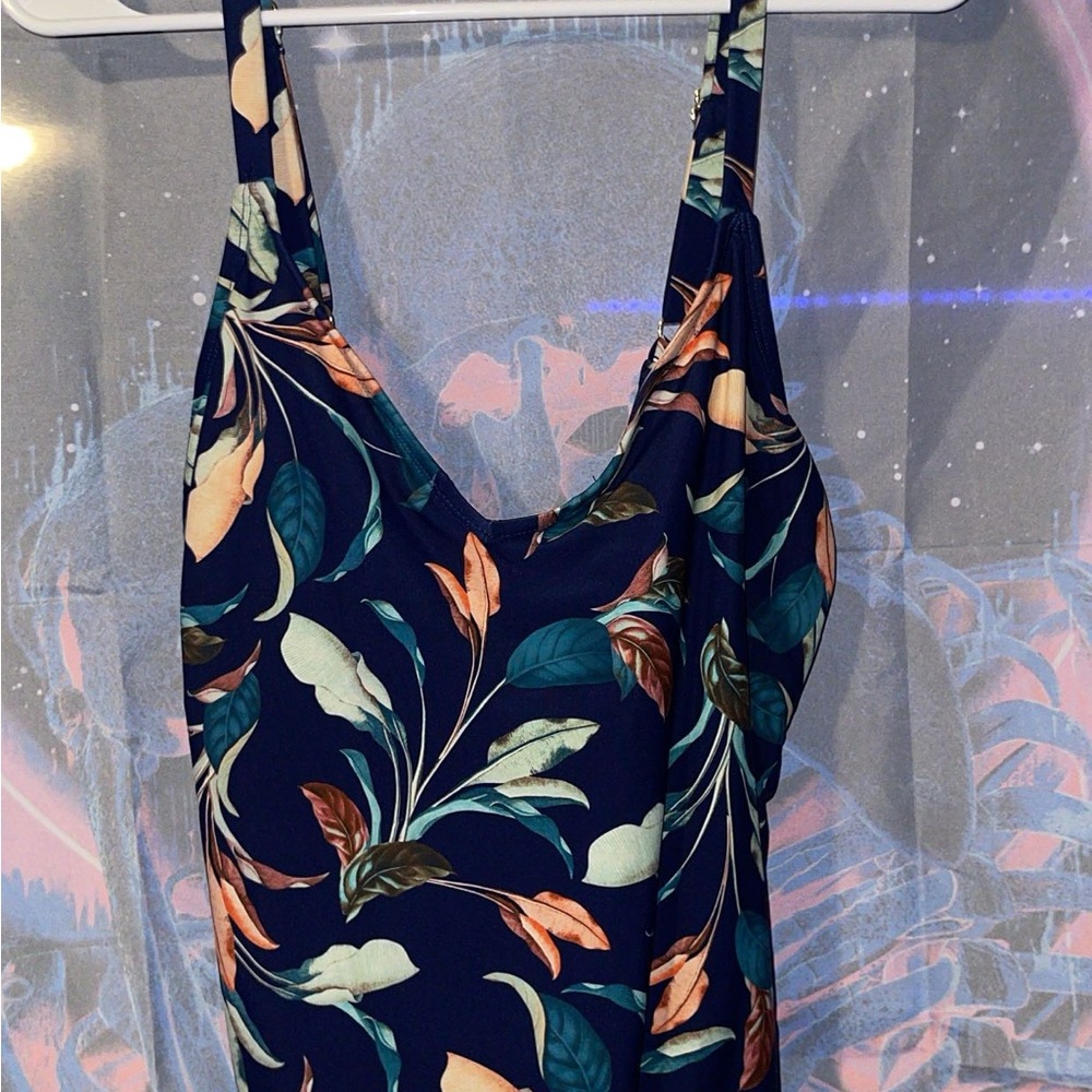 Floral Print Women's One Piece Swimsuit